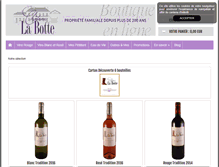 Tablet Screenshot of boutique-chateaulabotte.com
